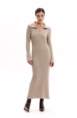Платье THE VERY 2412 бежевый  Платье THE VERY 2412 бежевый