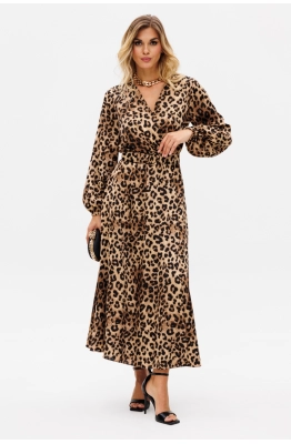 Платье EOLA 2750 бежевый леопард 