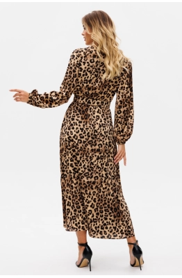 Платье EOLA 2750 бежевый леопард 