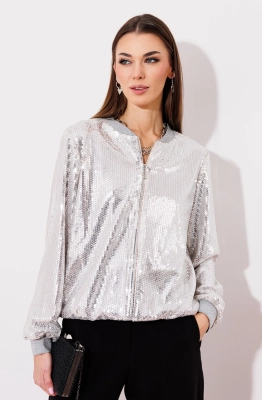 Жакет Buter 2944 серебряно-пудровый  Жакет Buter 2944 серебряно-пудровый