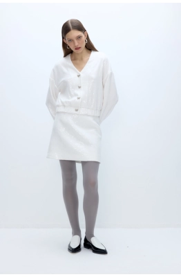 Юбка PiRS 5684 молочный  Юбка PiRS 5684 молочный