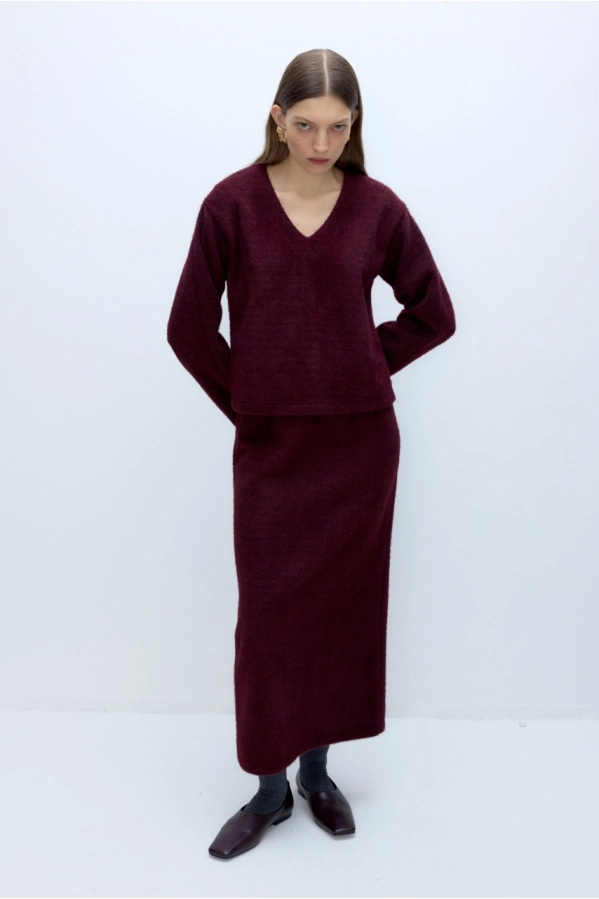 Костюм-двойка PiRS 5685 бургунди Костюм-двойка PiRS 5685 бургунди