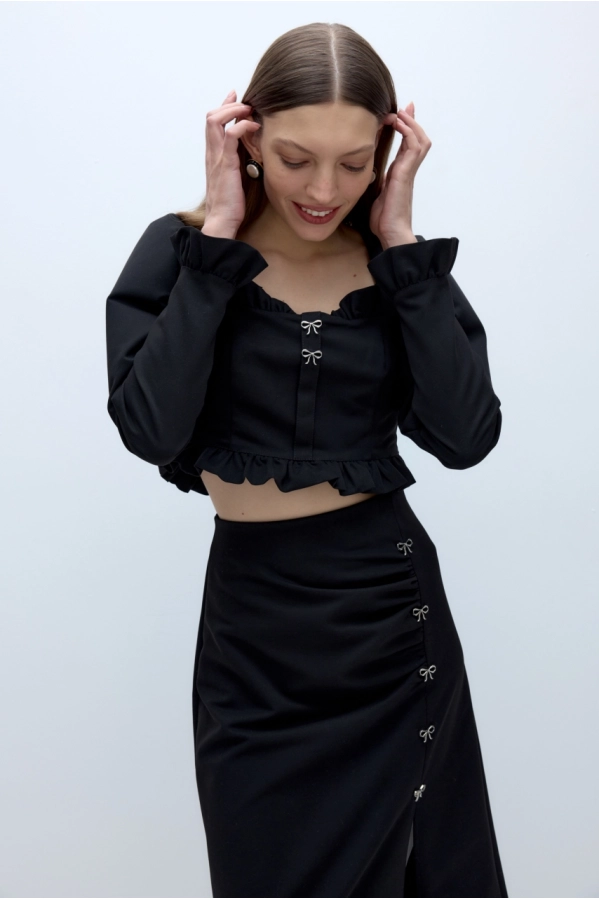Юбка PiRS 5699 черный Юбка PiRS 5699 черный