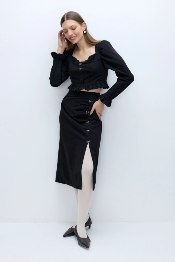 Костюм-двойка PiRS 5706 черный Костюм-двойка PiRS 5706 черный