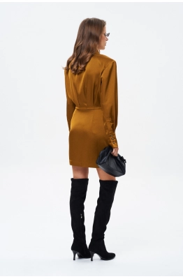 Платье ShamSham 1020 горчичный 