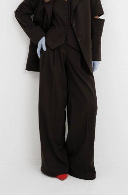 Брюки PiRS 5524 темно-коричневый  Брюки PiRS 5524 темно-коричневый