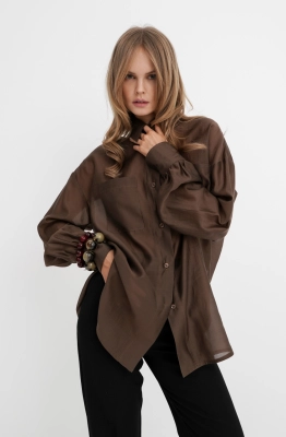 Рубашка PiRS 5763 коричневый 