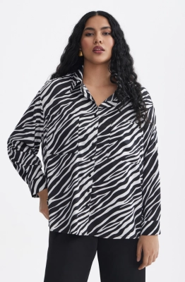 Блуза Golden Valley 10008 черно-белый 