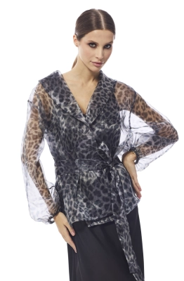 Блуза DAVA  4206 серый 