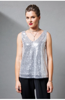 Блуза КО-КО 4.27 серебро 