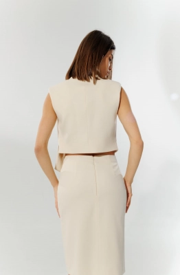 Жилет DEVITA 4014-1 молочный Жилет DEVITA 4014-1 молочный