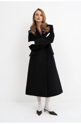 Пальто PiRS 5780 черный  Пальто PiRS 5780 черный