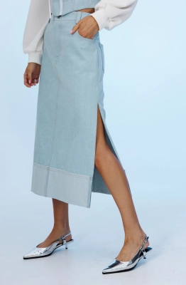 Юбка Buter 3018 голубой  Юбка Buter 3018 голубой