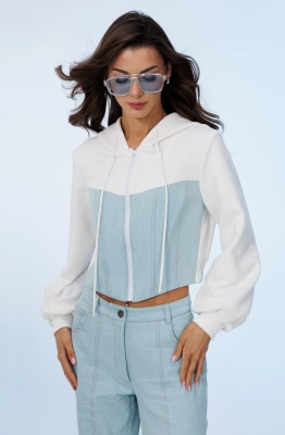 Джемпер Buter 3019 молочно-голубой  Джемпер Buter 3019 молочно-голубой