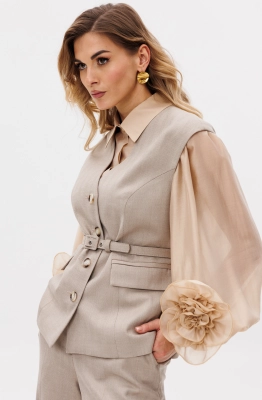 Блуза EOLA 2785 бежевый Блуза EOLA 2785 бежевый