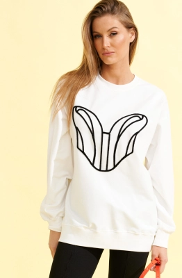 Свитшот ELLETTO LIFE 3819 белый   Свитшот ELLETTO LIFE 3819 белый