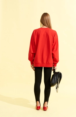 Свитшот ELLETTO LIFE 3819 красный  Свитшот ELLETTO LIFE 3819 красный