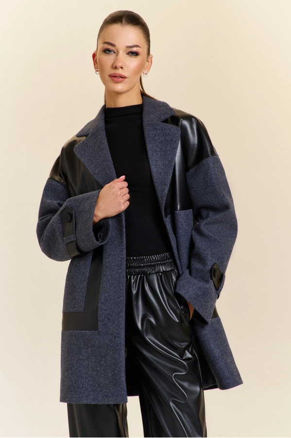 Тренч DiLiaFashion 0921 серый Тренч DiLiaFashion 0921 серый