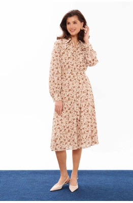 Платье Panda 12380 бежевый 