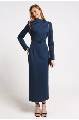Платье MilMil 1196-5 Москва синий  Платье MilMil 1196-5 Москва синий
