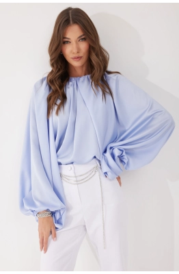 Блуза Lyushe 4040 голубой  Блуза Lyushe 4040 голубой