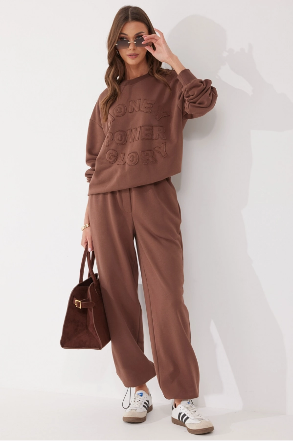 Костюм Lyushe 4054 коричневый Костюм Lyushe 4054 коричневый