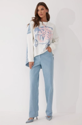 Брюки Lyushe 4055 голубой 