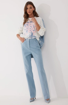 Брюки Lyushe 4055 голубой Брюки Lyushe 4055 голубой