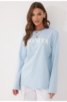 Джемпер Lyushe 4058 голубой  Джемпер Lyushe 4058 голубой