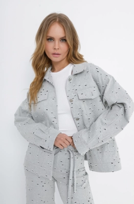 Куртка-рубашка PiRS 5849 серый  Куртка-рубашка PiRS 5849 серый