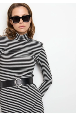 Платье DEVITA 1011-1 черно-серый 