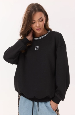 Джемпер Buter 3059 черный  Джемпер Buter 3059 черный