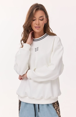 Джемпер Buter 3059 молочный  Джемпер Buter 3059 молочный