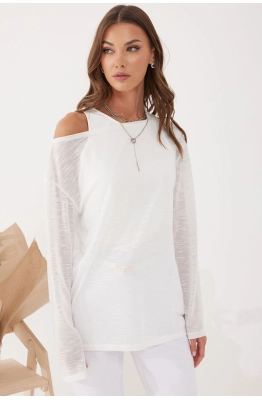 Джемпер Lyushe 4049 белый Джемпер Lyushe 4049 белый