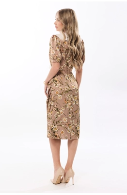 Платье Golden Valley 44125 бежевый  Платье Golden Valley 44125 бежевый