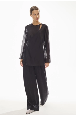 Блуза DAVA  4210 черный  Блуза DAVA  4210 черный