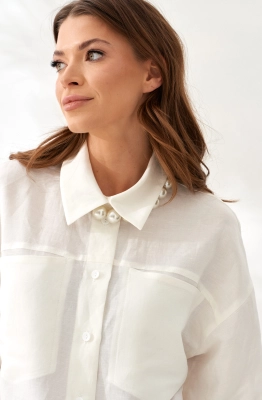 Блуза ELLETTO LIFE 3849 молочный  Блуза ELLETTO LIFE 3849 молочный