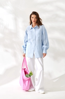 Блуза ELLETTO LIFE 3849 голубой  Блуза ELLETTO LIFE 3849 голубой