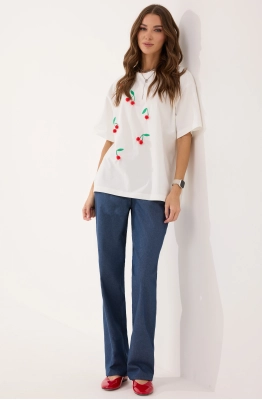 Брюки Lyushe 4055 синий  Брюки Lyushe 4055 синий