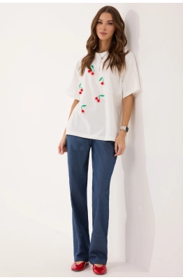 Брюки Lyushe 4055 синий  Брюки Lyushe 4055 синий