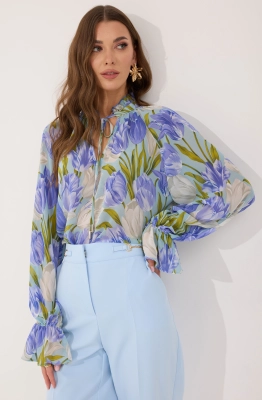 Блуза Lyushe 4063 синий 