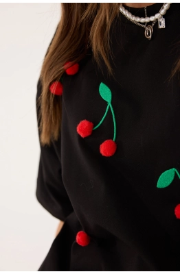 Джемпер Lyushe 4070 черный  Джемпер Lyushe 4070 черный