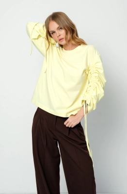 Свитшот PiRS 5879 желтый 