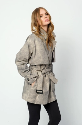 Тренчкот PiRS 5903 бежевый 