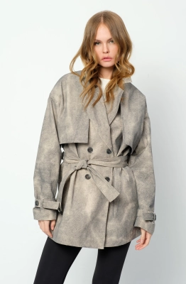 Тренчкот PiRS 5903 бежевый 