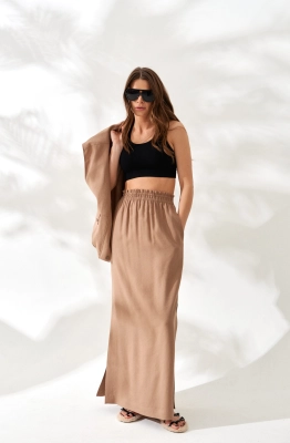 Юбка ELLETTO LIFE 2337 коричневый  Юбка ELLETTO LIFE 2337 коричневый