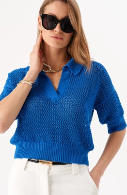 Джемпер RomGil РВ0205-ХЛ4 ярко-синий  Джемпер RomGil РВ0205-ХЛ4 ярко-синий