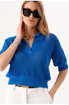 Джемпер RomGil РВ0205-ХЛ4 ярко-синий 