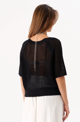 Джемпер RomGil РВ0210-ХЛ4 черный  Джемпер RomGil РВ0210-ХЛ4 черный