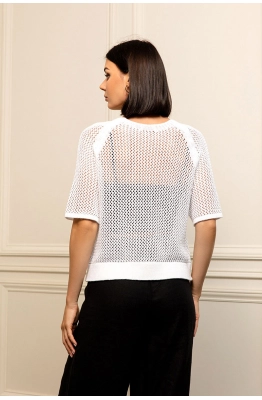 Джемпер RomGil РВ0210-ХЛ4 белый Джемпер RomGil РВ0210-ХЛ4 белый